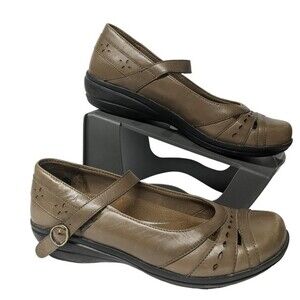 Dansko Mary Jane Shoes Women Size 9.5 Mathilda Slip On Leather Tan EU 40